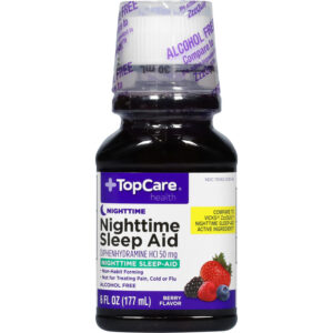 TopCare Health 50 mg Berry Flavor Nighttime Sleep Aid 6 fl oz