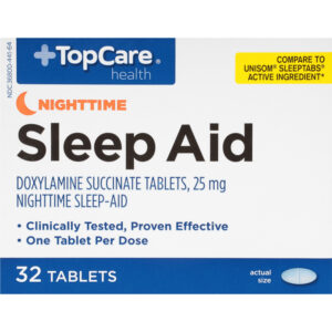 TopCare Health 25 mg Nighttime Sleep Aid 32 Tablets