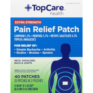 TopCare Health Extra Strength Pain Relief Patch 40 Patches