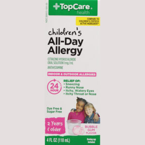 TopCare Health Children's Bubble Gum Flavor Antihistamine 4 fl oz