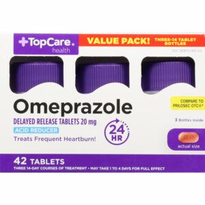 TopCare Health 20 mg Omeprazole Value Pack 42 Tablets