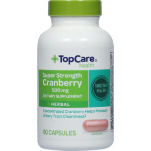 TopCare Health 500 mg Super Strength Herbal Cranberry 90 Capsules