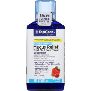 TopCare Health Maximum Strength Mixed Berry Flavored Mucus Relief 6 fl oz