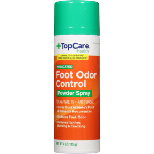 TopCare Health Medicated Foot Odor Control Powder Spray 4 oz