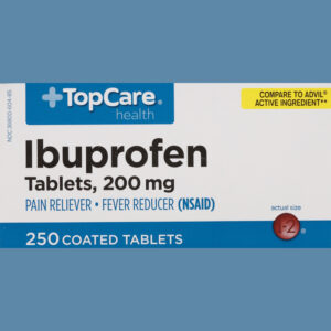 TopCare Health 200 mg Ibuprofen 250 Coated Tablets