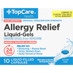 TopCare Health Non-Drowsy 10 mg Original Prescription Strength Allergy Relief 10 Liquid-Filled Capsules