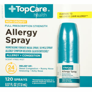 TopCare Health 50 mcg Full Prescription Strength Non-Drowsy Allergy Spray 0.57 fl oz