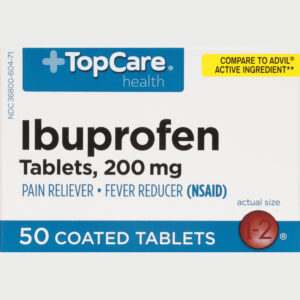 TopCare Health 200 mg Ibuprofen 50 Coated Tablets