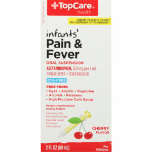 TopCare Health 160 mg Infants' Cherry Flavor Pain & Fever 2 fl oz