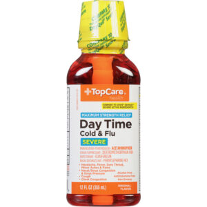 TopCare Health Severe Maximum Strength Relief Original Flavor Daytime Cold & Flu 12 fl oz