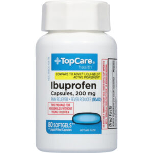 TopCare Health 200 mg Ibuprofen 80 Softgels