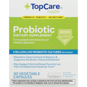 TopCare Health  Probiotic 30 30 Vegetable Capsules