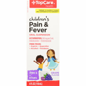 TopCare Health 160 mg Children's Grape Flavor Pain & Fever 4 fl oz