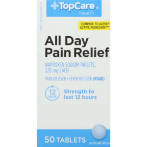TopCare Health 220 mg All Day Pain Relief 50 Tablets