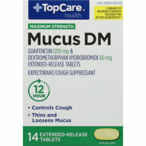 TopCare Health Maximum Strength Mucus DM 14 Extended Release Tablets