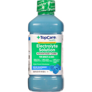 TopCare Health Adults & Kids Advantage Care Blue Raspberry Electrolyte Solution 33.8 fl oz