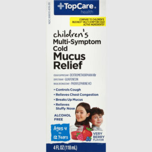 TopCare Health Children's Multi-Symptom Cold Very Berry Flavor Mucus Relief 4 fl oz