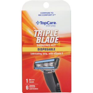 TopCare Everyday Triple Blade Disposable Shaving Kit 7 Pieces 1 ea