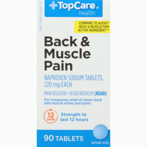 TopCare Health 220 mg Back & Muscle Pain 90 Tablets