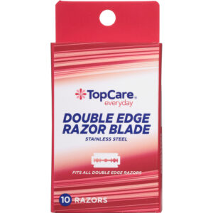 TopCare Everyday Stainless Steel Double Edge Razor Blade 10 ea