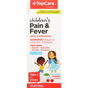 TopCare Health Children's 160 mg Cherry Flavor Pain & Fever 4 fl oz