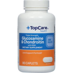 TopCare Health Triple Strength Glucosamine & Chondroitin with MSM 80 Caplets