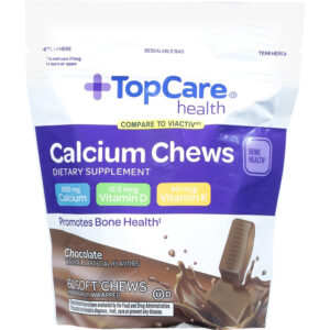 TopCare Health Chocolate Calcium Chews 60 Soft Chews
