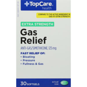 TopCare Health 125 mg Extra Strength Gas Relief 30 Softgels