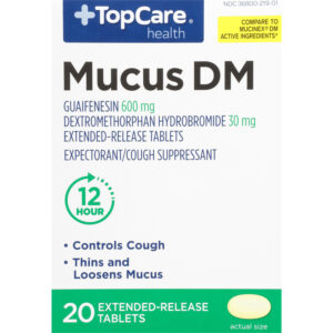 TopCare Health Tablets Mucus DM 20 Extended-Release Tablets