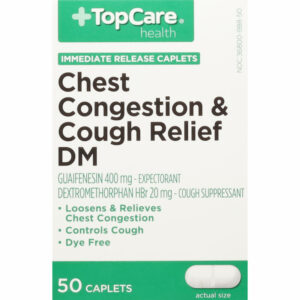 TopCare Health Chest Congestion & Cough Relief DM 50 Immediate Release Caplets