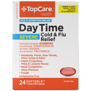 TopCare Health Day Time Severe Cold & Flu Relief 24 Softgels