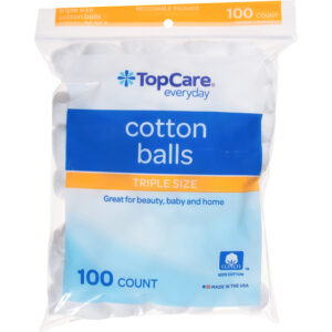 TopCare Everyday Cotton Balls Triple Size 100 ea