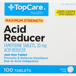 TopCare Health Maximum Strength 20 mg Acid Reducer 100 Tablets