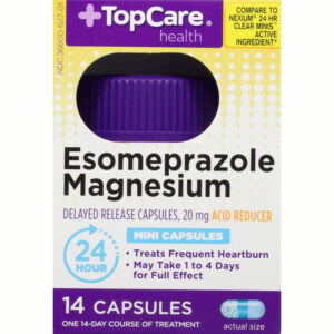 TopCare Health 20 mg Delayed Release Esomeprazole Magnesium 14 Mini Capsules