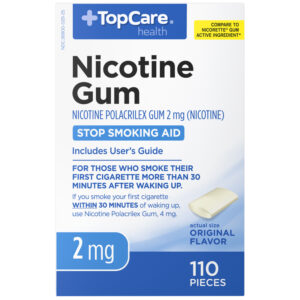 TopCare Health 2 mg Original Flavor Nicotine Gum 110 ea