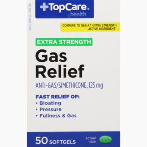 TopCare Health 125 mg Extra Strength Gas Relief 50 Softgels