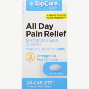 TopCare Health 220 mg All Day Pain Relief 24 Caplets