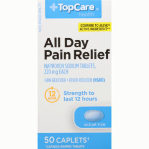 TopCare Health 220 mg All Day Pain Relief 50 Caplets