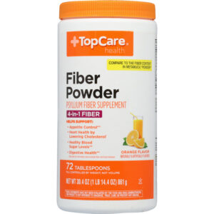 TopCare Health 4-in-1 Orange Flavor Fiber Powder 30.4 oz