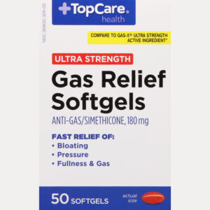 TopCare Health 180 mg Ultra Strength Gas Relief 50 Softgels