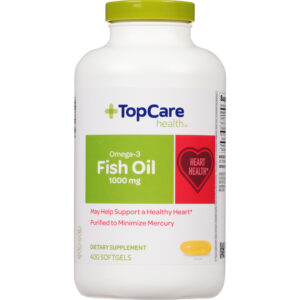 TopCare Health 1000 mg Omega-3 Fish Oil 400 Softgels