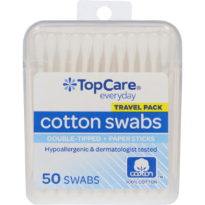 TopCare Everyday Cotton Swabs Travel Pack 50 ea