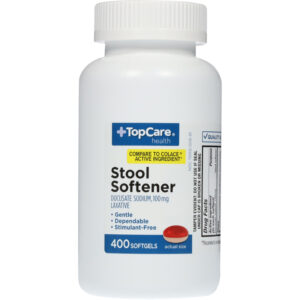 TopCare Health 100 mg Stool Softener 400 Softgels