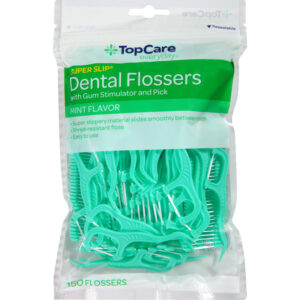 TopCare Everyday Super Slip Mint Flavor Dental Flossers 150 ea