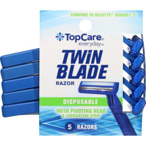 TopCare Everyday Twin Blade Disposable Razors 5 ea