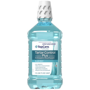 TopCare Everyday Tartar Control Plus Blue Mint Antiseptic Mouthwash 50.7 fl oz