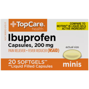 TopCare Health 200 mg Ibuprofen Minis 20 Softgels