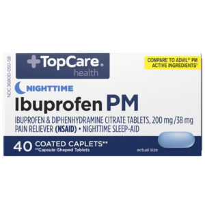 TopCare Health Nighttime Ibuprofen PM 40 Coated Caplets