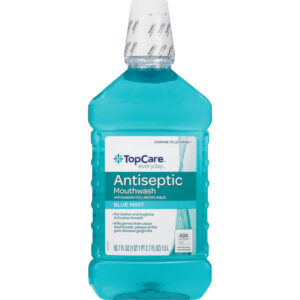 Topcare Everyday Antiseptic Blue Mint Mouthwash 50.7 oz Bottle