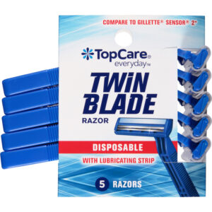 TopCare Everyday Twin Blade Disposable Razors 5 ea
